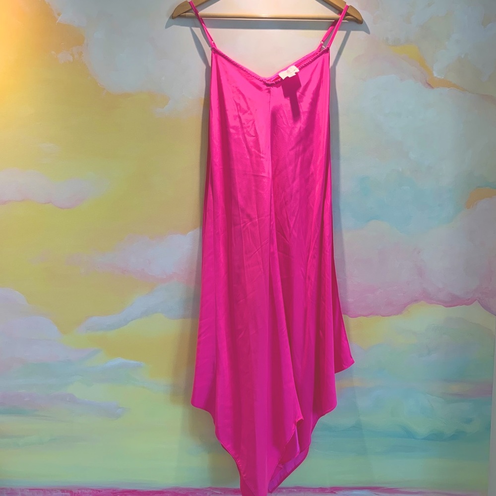 Julie Brown pink strapless dress